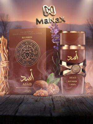 ​Perfume Lattafa Asad Bourbon Eau de Parfum 100ml – O Ápice da Sofisticação Gourmand