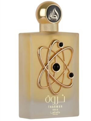 ​Perfume Lattafa Tharwah Gold Pride Eau de Parfum 100ml – O Brilho da Elegância Árabe