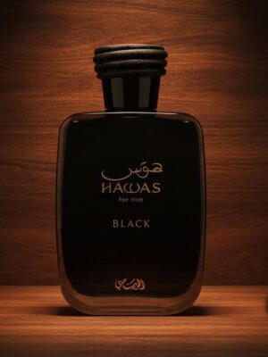 Perfume Rasasi Hawas Black for Him Eau de Parfum 100ml – O Poder em sua Forma Mais Intensa